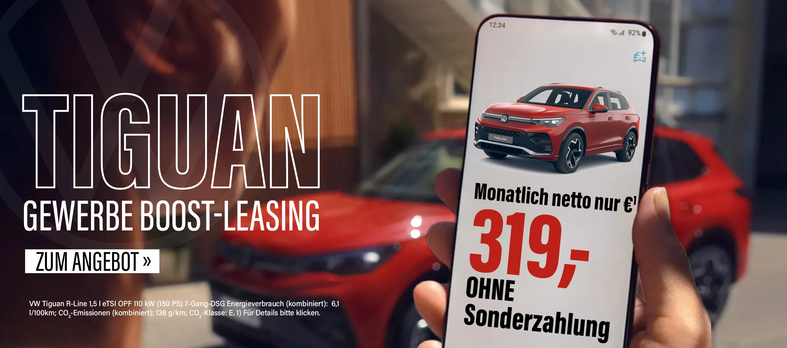 VW Tiguan Gewerbe leasing