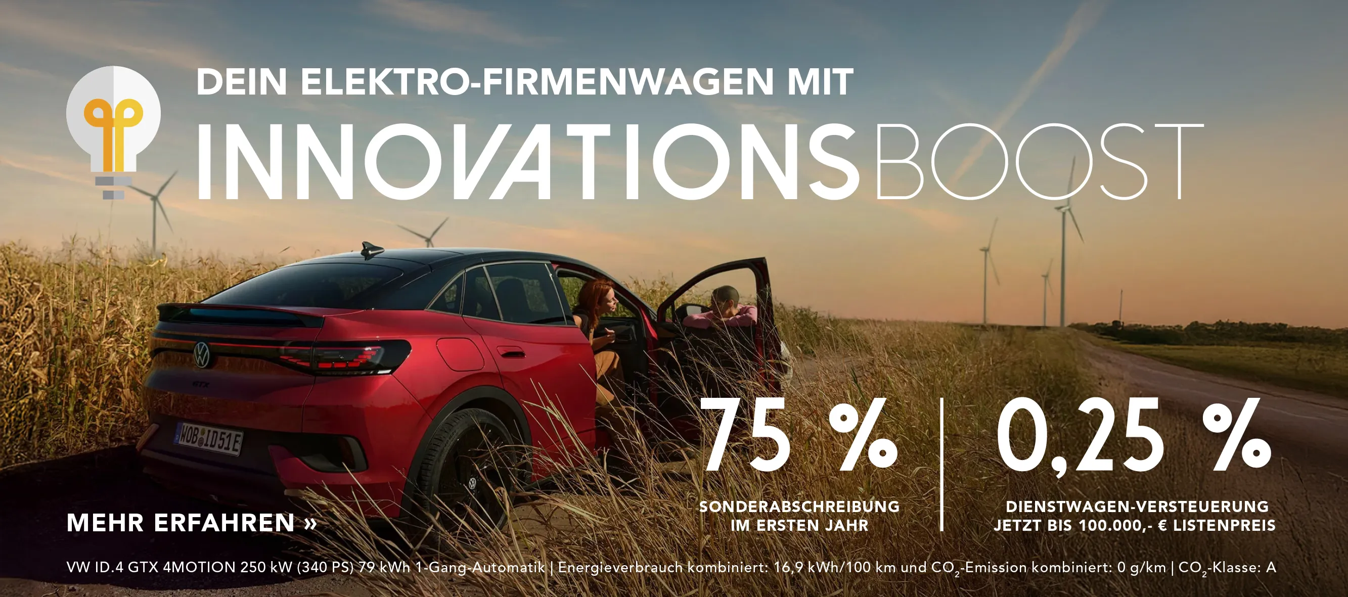 Gewerbe Innovationsbooster E-Fahrzeuge