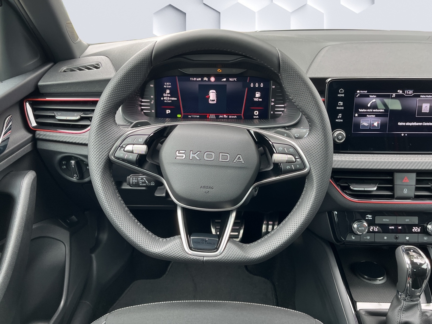Kamiq Monte Carlo Panorama Digitales Cockpit LED Blendfreies Fernl. Kurvenlicht Sperrdiff.