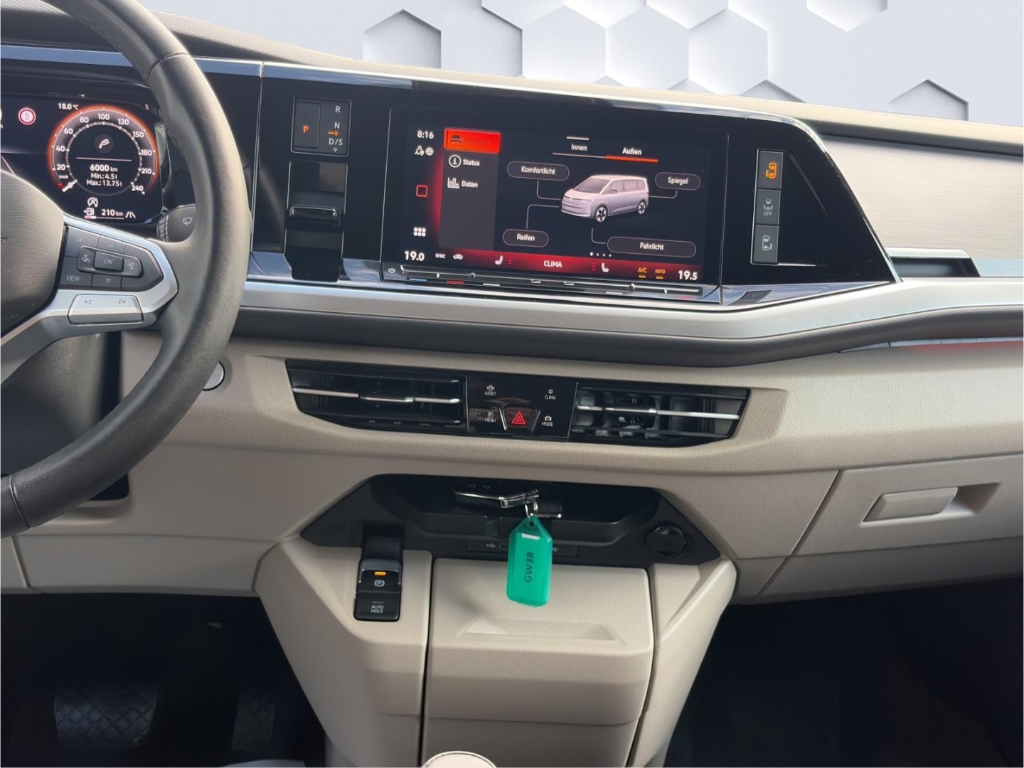 T7 Multivan LÜ Life 2.0 TDI AHZV MatrixLED ACC DCC ParkAssist 360°Kamera Standheizung 7-Sitzer
