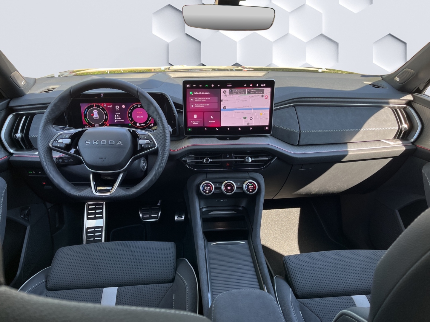 Kodiaq 1.5 TSI iV 150 kW Sportline Sportpaket HUD AD AHK Navi Digitales Cockpit Memory Sitze