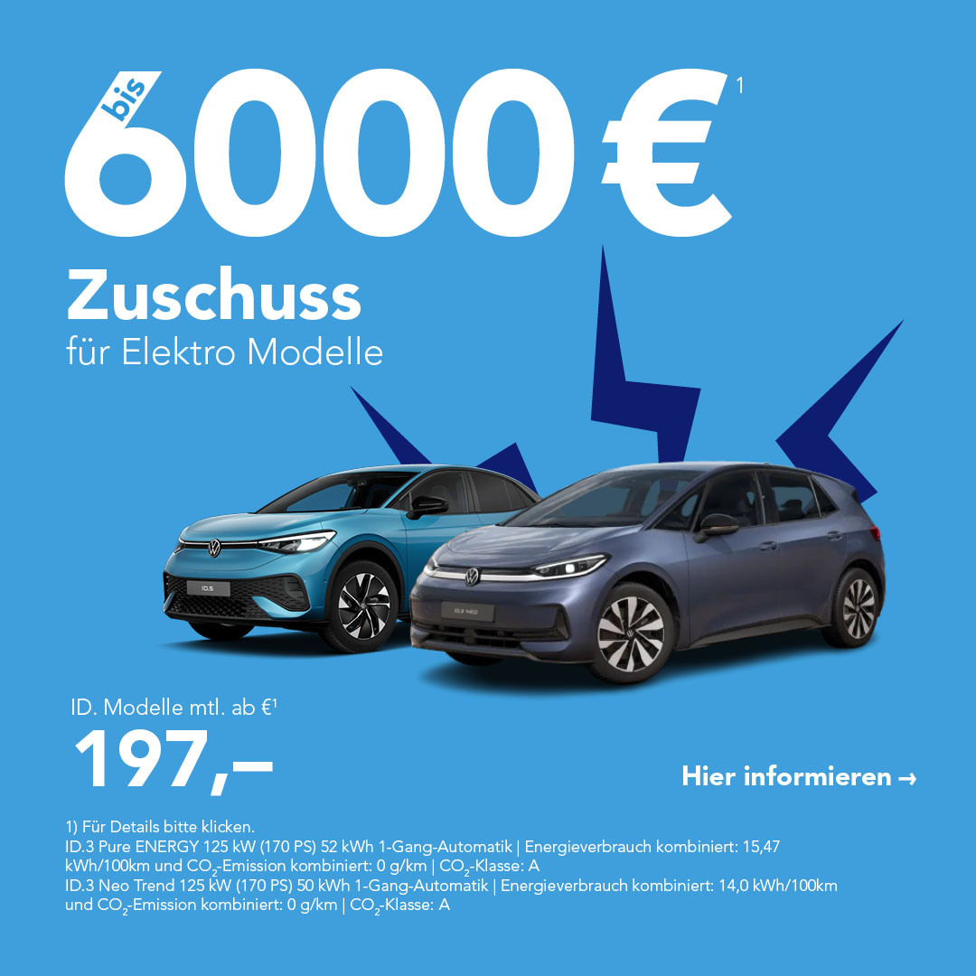 VW Elektro Prämien