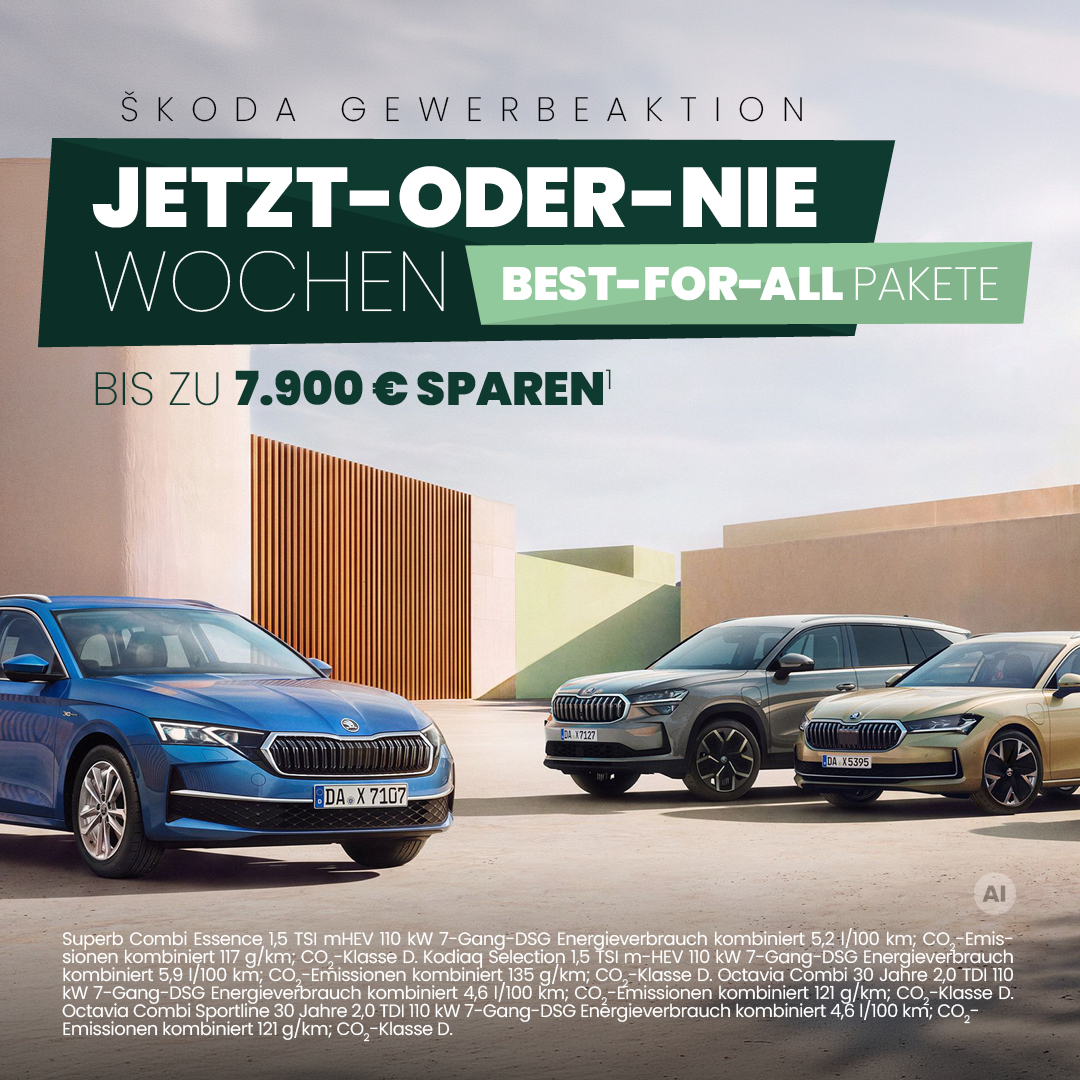Škoda JETZT-ODER-NIE Wochen